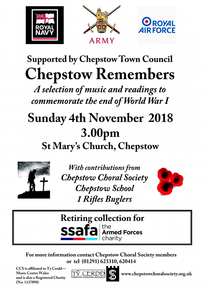 <br />
<b>Notice</b>:  Undefined offset: 3 in <b>/var/www/vhosts/chepstowchoralsociety.org.uk/httpdocs/includes/events.php</b> on line <b>56</b><br />
WW1 Remembrance Concert Nov 2018